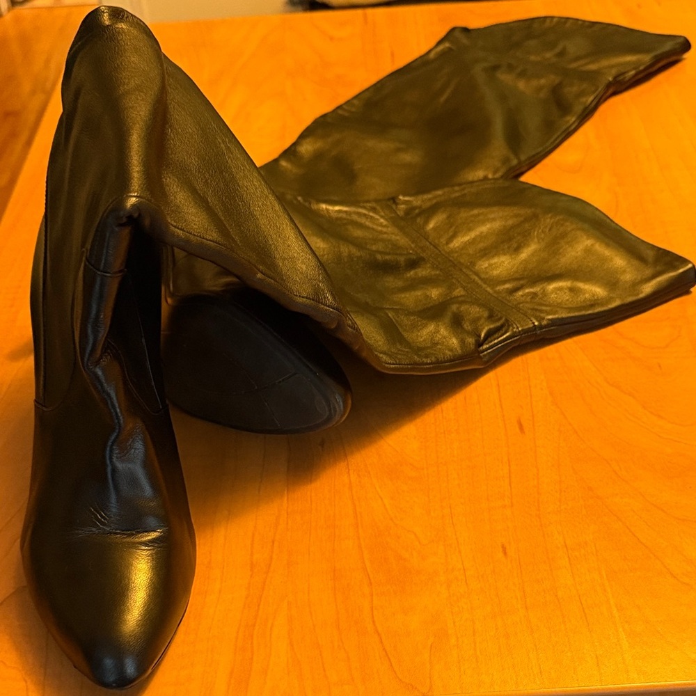 Marc Fisher Black Over the Knee Boots